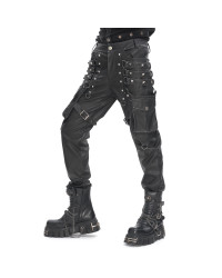 Schwarze Herrenhose mit Taschen