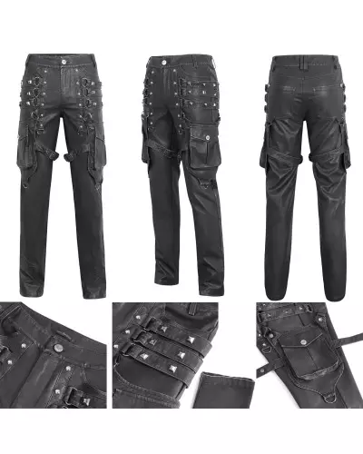 Pantalon Noir à Poches pour Homme de la Marque Devil Fashion à 134,00 €