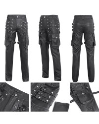 Schwarze Herrenhose mit Taschen