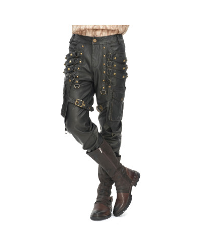 Pantalón Marrón con Bolsillos para Hombre