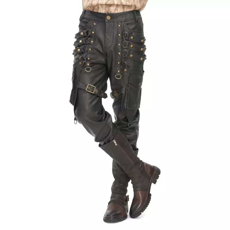 Brown Trousers with Pockets for Men from Devil Fashion Brand at €134.00