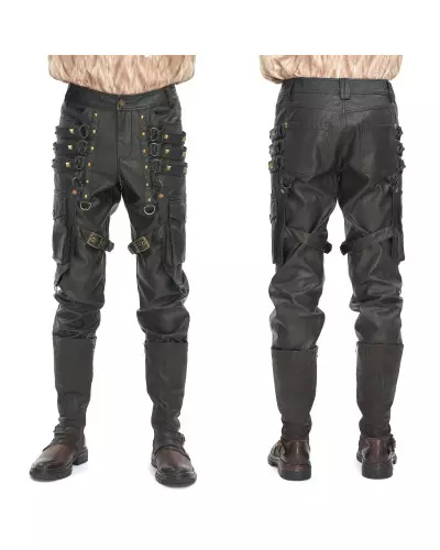 Brown Trousers with Pockets for Men from Devil Fashion Brand at €134.00