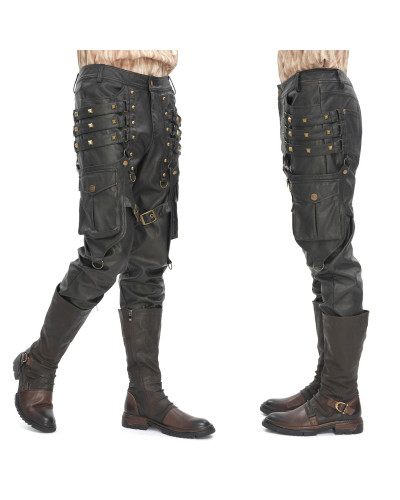 Braune Herrenhose mit Taschen