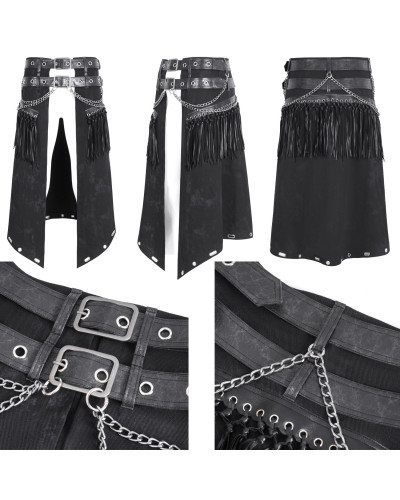 Double Belt with Skirt for Men