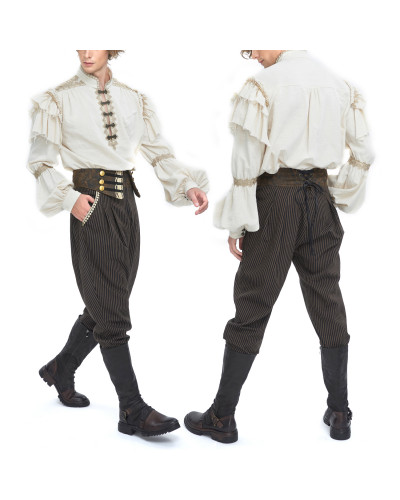 Beige Blouse for Men
