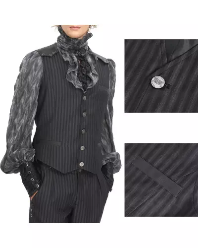 Striped Waistcoat for Men from Devil Fashion Brand at €62.00