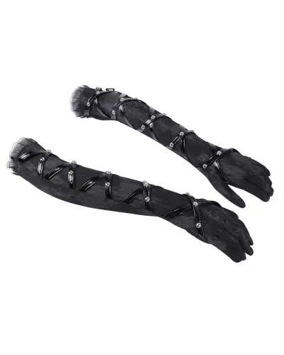 Long Gloves with Studs from Devil Fashion Brand at €41.00