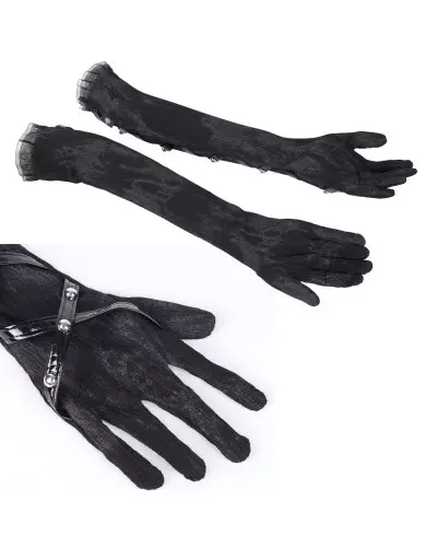 Long Gloves with Studs from Devil Fashion Brand at €41.00