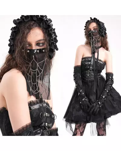 Long Mask with Spiderweb from Devil Fashion Brand at €25.00