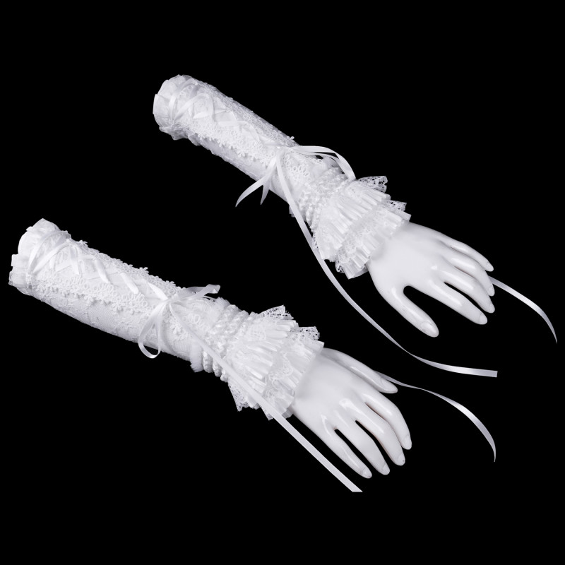 Mitones Largos Blancos