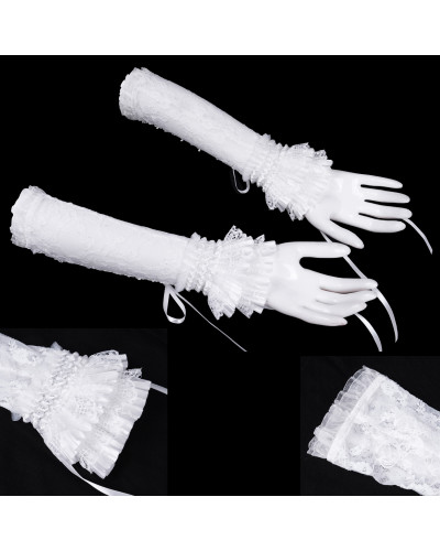 Longues Mitaines Blanches