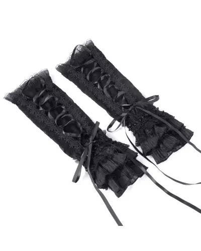 Long Black Mittens from Devil Fashion Brand at €31.00