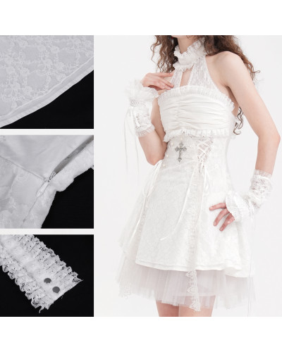 Vestido Blanco con Cruz