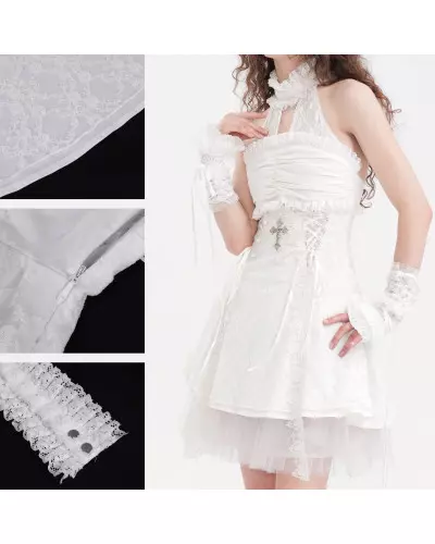 White Dress with Cross from Devil Fashion Brand at €82.50