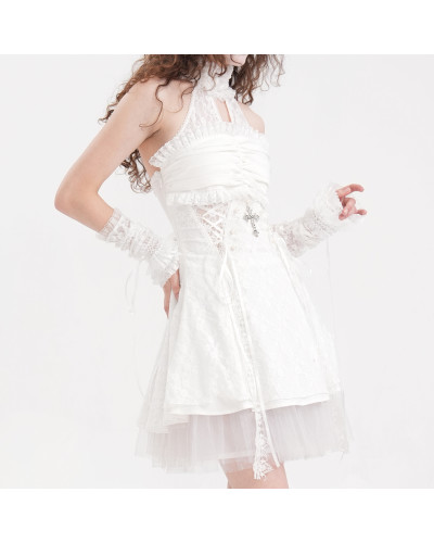 Vestido Blanco con Cruz