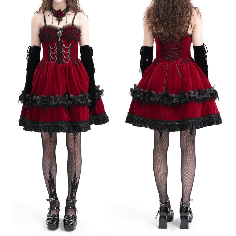 Red Dress with Chains