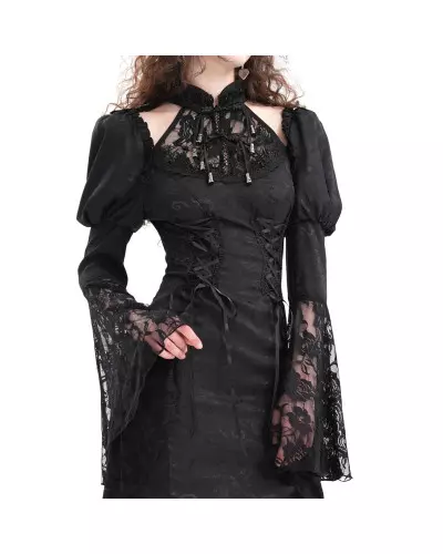 Asymmetrisches Kleid mit Spitze der Devil Fashion-Marke für 85,00 €