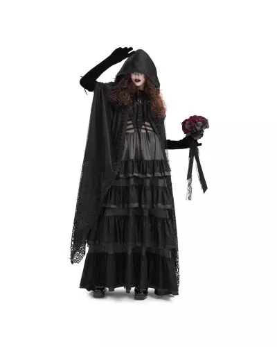 Longue Cape Noire de la Marque Devil Fashion à 110,50 €