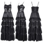 Vestido Preto com Folhos Vestido Preto com Folhos