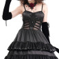 Vestido Preto com Folhos Vestido Preto com Folhos