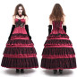 Red Dress with Ruffles
