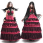 Red Dress with Ruffles