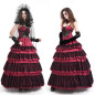 Red Dress with Ruffles