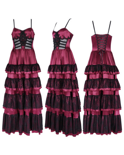 Vestido Rojo con Volantes