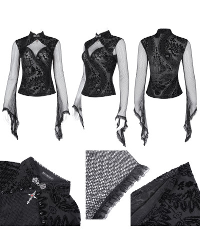 Camiseta Elegante con Rejilla