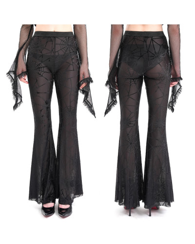 Legging Transparente con Telas de Araña