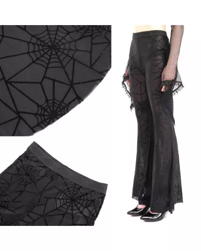 Legging Transparent avec Toiles d'Araignées de la Marque Devil Fashion à 35,50 €