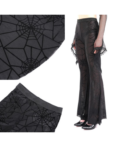 Legging Transparente con Telas de Araña