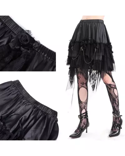 Skirt with Chains and Crosses from Devil Fashion Brand at €78.50