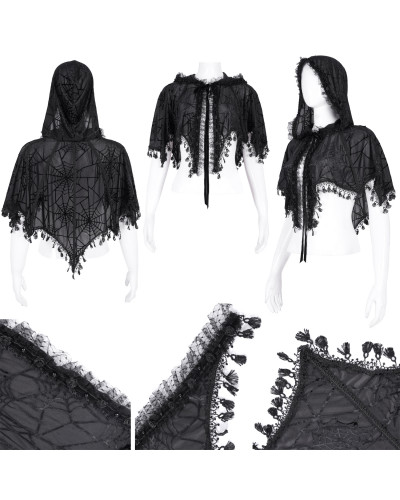 Cape avec Toile d'Araignée