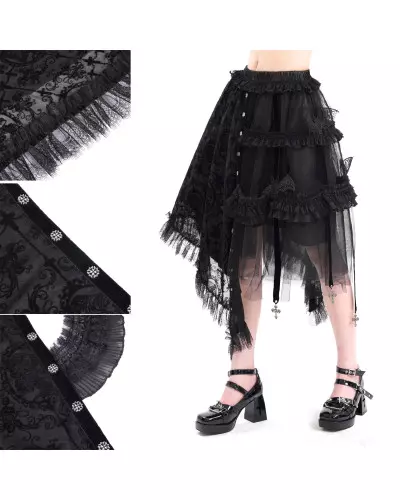 Asymmetric Open Skirt from Devil Fashion Brand at €75.10