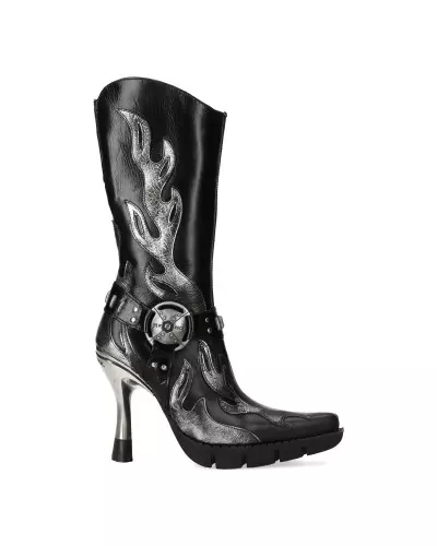 New Rock Ankle Boots with Flames from New Rock Brand at €221.00