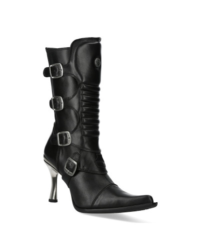 Bottes New Rock à Talons Métalliques