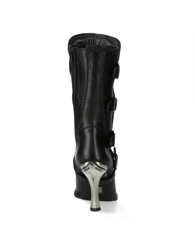 Bottes New Rock à Talons Métalliques