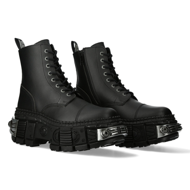 Botines New Rock Unisex de Cuero Sintético