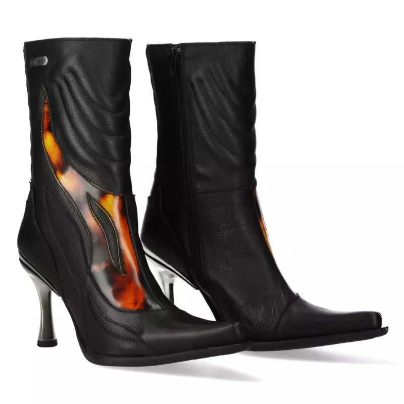 New Rock Stiefel mit Roten Flammen der New Rock-Marke für 205,00 €