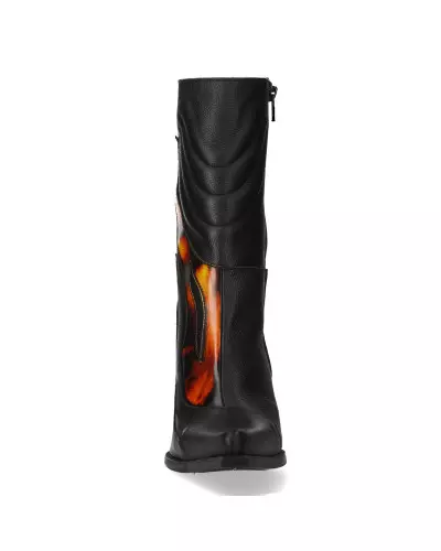 New Rock Stiefel mit Roten Flammen der New Rock-Marke für 205,00 €