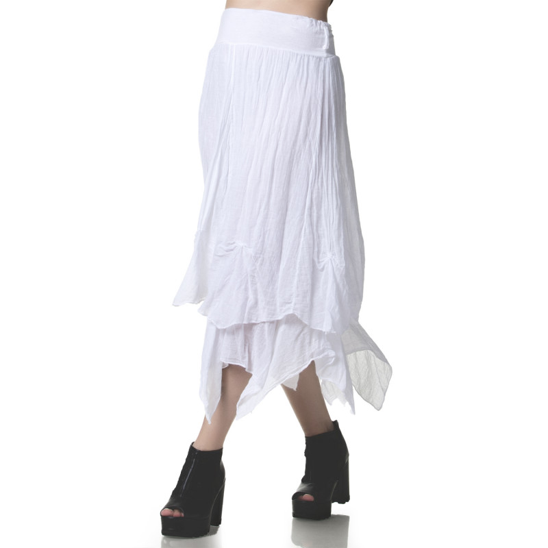 White Skirt with Spikes