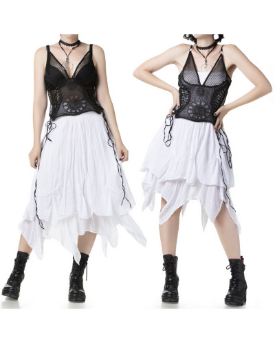White Skirt with Spikes