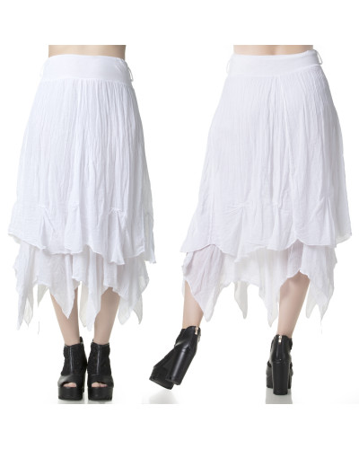 White Skirt with Spikes