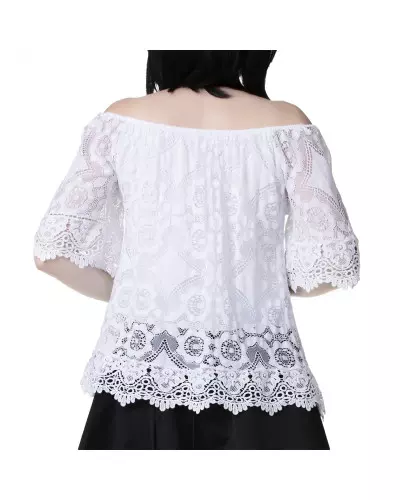 White Lace Blouse from Style Brand at €15.00