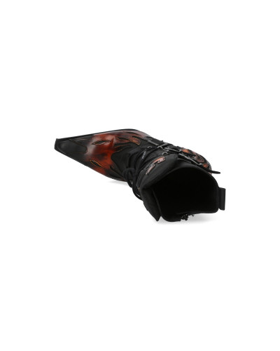 New Rock Boots with Flames and Buckles