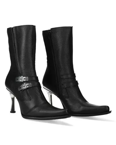 New Rock Stiefel mit Metallic-Absatz und Schnallen der New Rock-Marke für 209,00 €