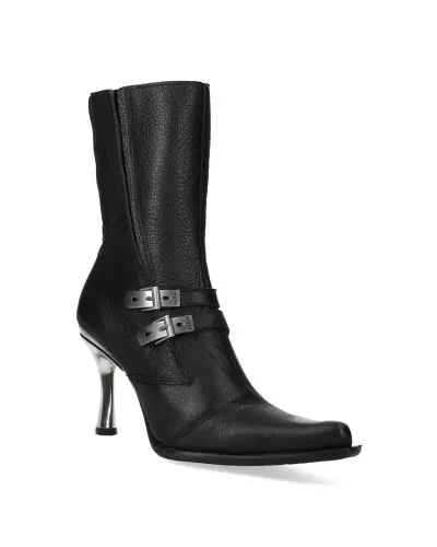 New Rock Boots with Metallic Heel and Buckles from New Rock Brand at €209.00