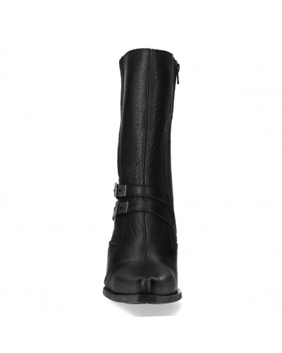 Botas New Rock con Hebillas y Tacón Metálico