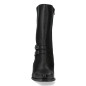 New Rock Stiefel mit Metallic-Absatz und Schnallen New Rock Stiefel mit Metallic-Absatz und Schnallen
